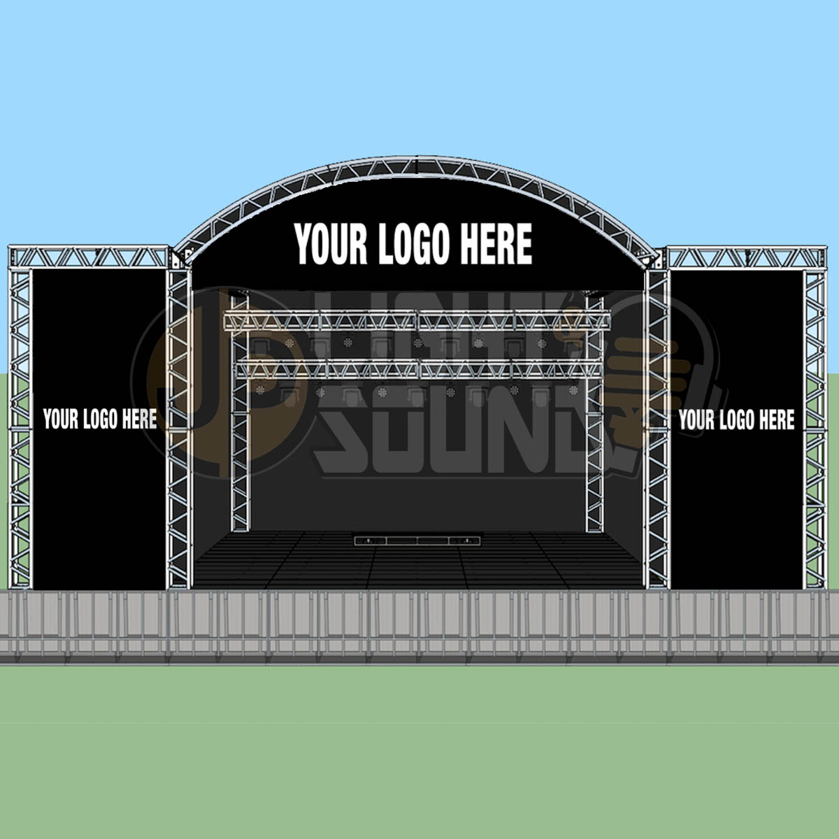 Custom Stage Covers Hire Adelaide JP Light & Sound
