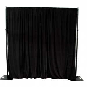 3m x 3m Black Velvet Drape Hire - JP Light & Sound
