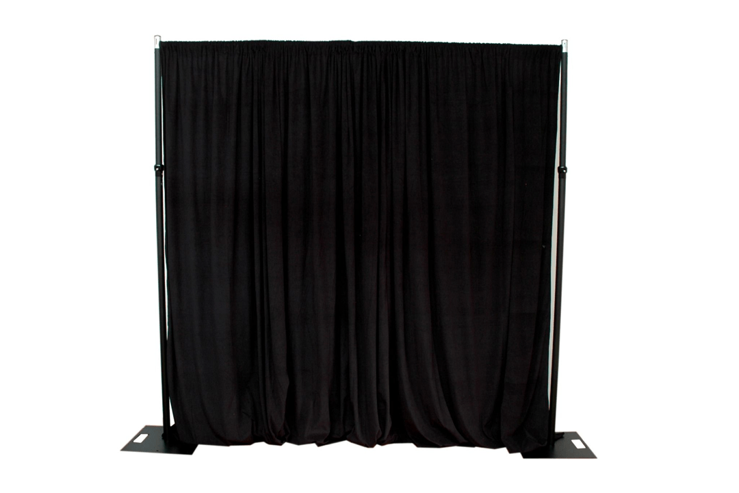 3m x 3m Black Velvet Drape Hire - JP Light & Sound