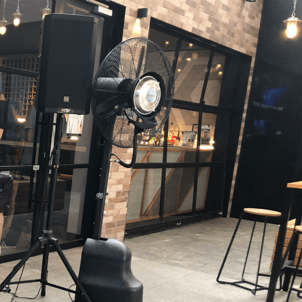 Large Misting Fan Hire - JP Light & Sound