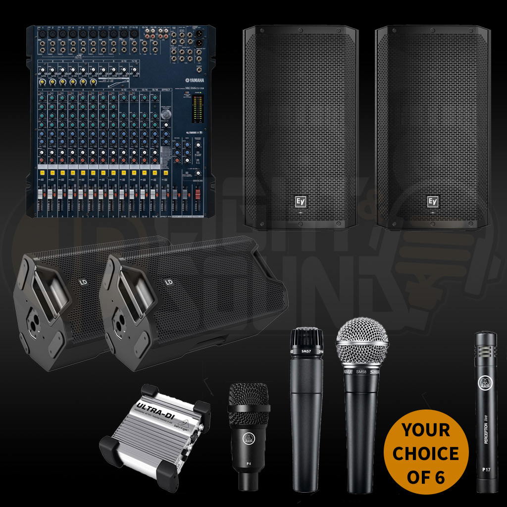 Band Audio Package Hire 2 - JP Light & Sound