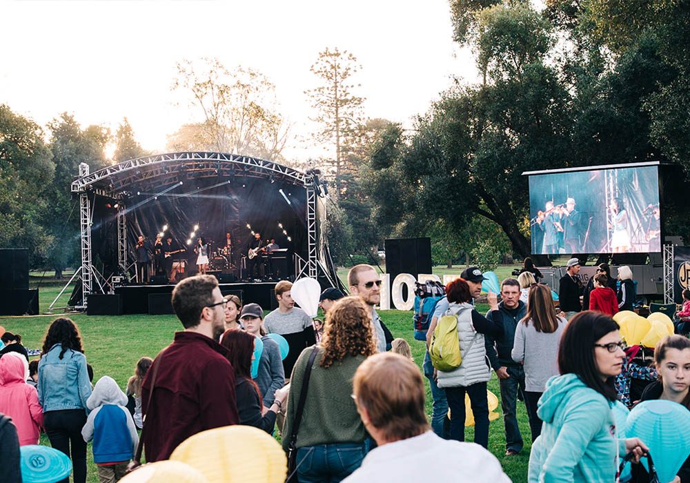 LED Screen, Stage Cover Lighting, Sound & Backline - JP Light & Sound - Adelaide