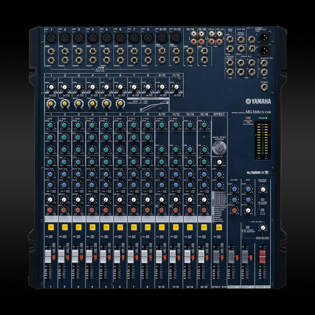 Yamaha MG166CX Audio Mixer JP Light & Sound Hire Adelaide SA