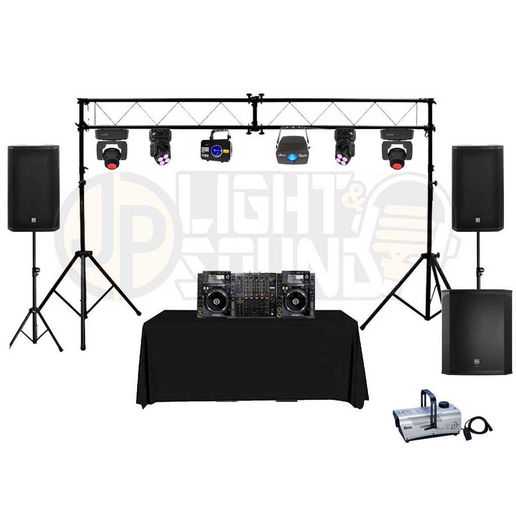 Premium Tripod Truss DJ Party Package - JP Light & Sound