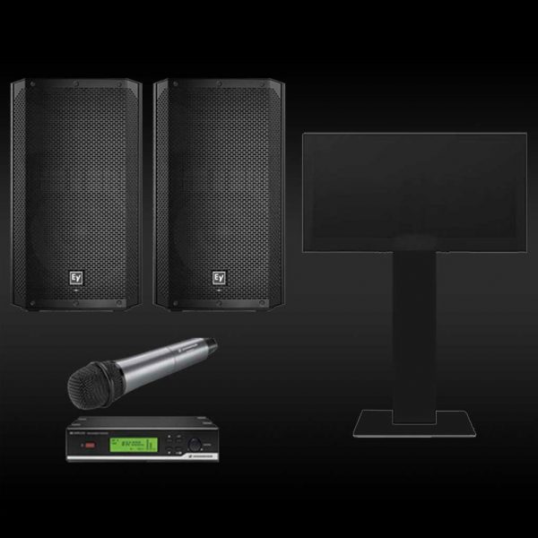 TV Audio Visual Package 1 Hire - JP Light & Sound