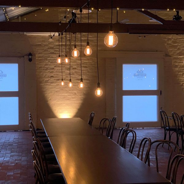 Multiple Height Drop Down Festoon Light Hire