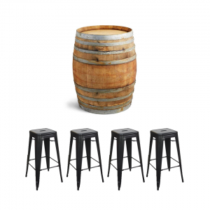 Wine Barrel & Stool Package