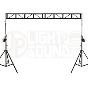 4m Black Flat Truss Winch Up Stands - Heavy Duty