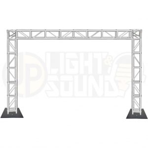 4m x 2.5m Box Truss on Base Plates Stands - JP Light & Sound - Adelaide Hire