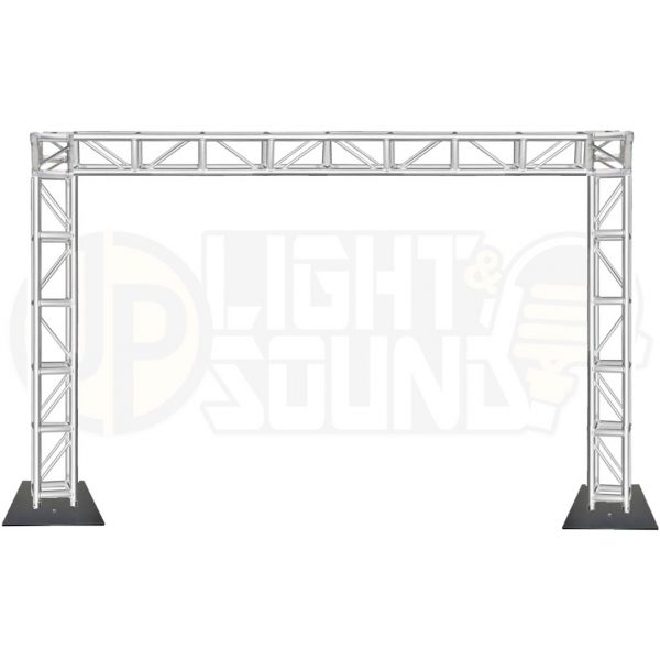 4m x 2.5m Box Truss on Base Plates Stands - JP Light & Sound - Adelaide Hire