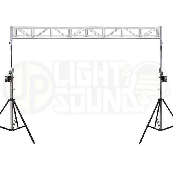 4m Box Truss on Winch Up Stands - JP Light & Sound - Adelaide Hire