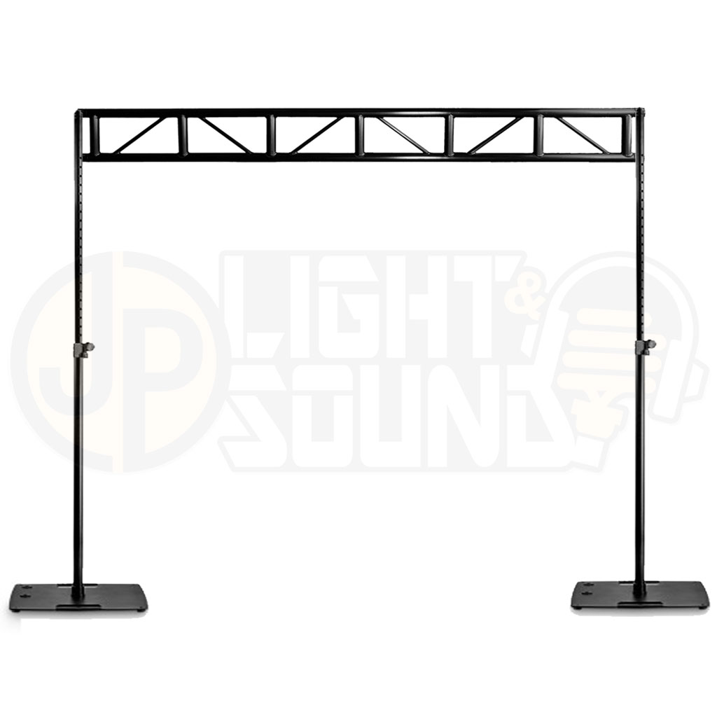 Premium 3m Black Flat Truss on Base Plates (Light Duty)