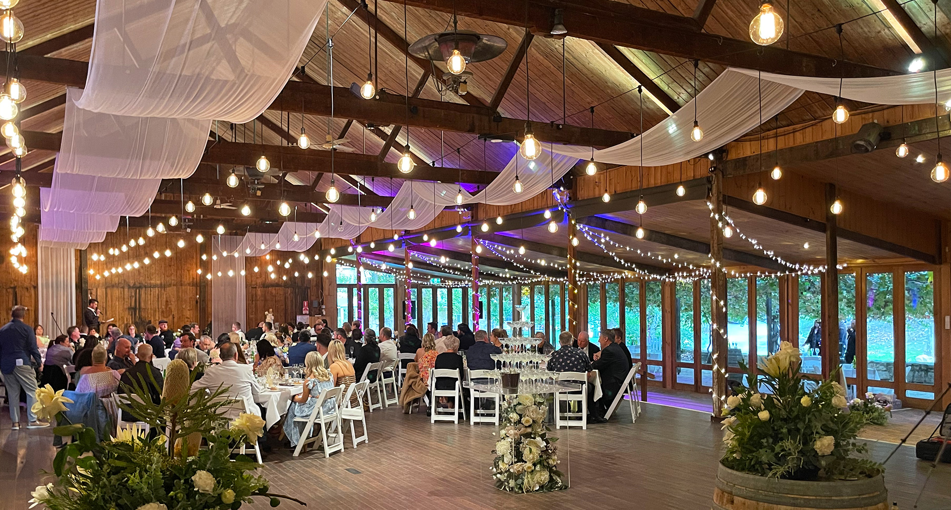 JP Light & Sound - Drop Down Festoon Lighting Hire Adelaide 