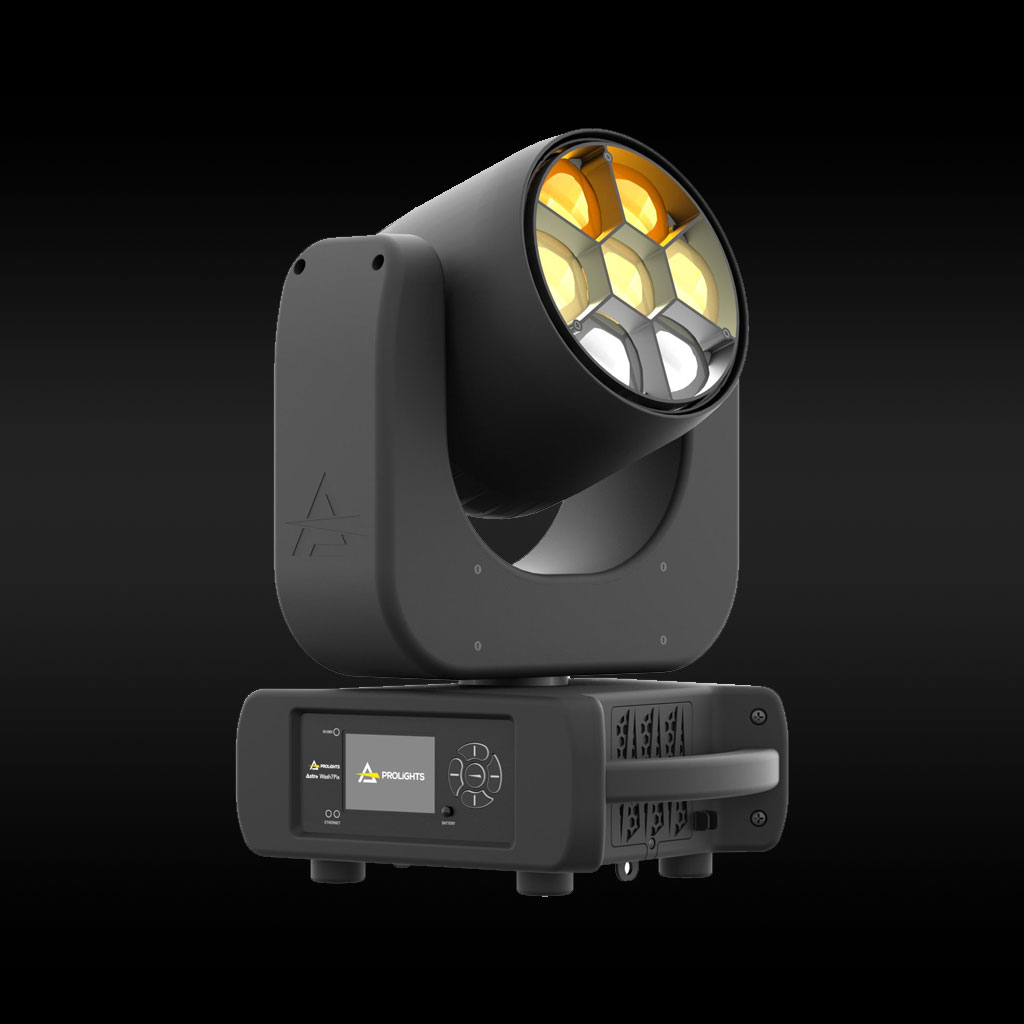 Prolights Astra Wash7Pix LED moving head wash light with 7 RGBW LEDs and motorised zoom