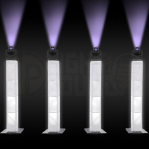4x Moving Head Box Truss Pillars JPLS Hire